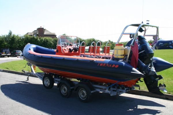 Boat Listing - Used Tornado 7.5m RIB / Power Boat with Mercury 225HP Optimax Engine