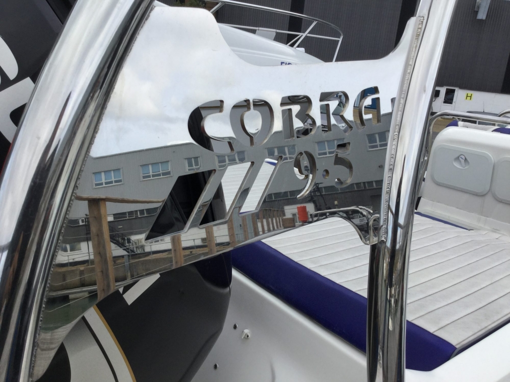 Boat Details – Ribs For Sale - Used Cobra 9.5 RIB with twin Suzuki DF300 Outboard engines