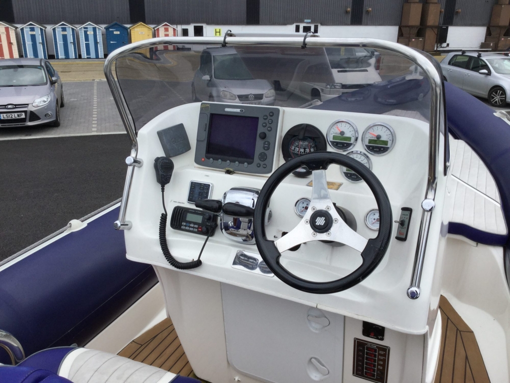 Boat Details – Ribs For Sale - Used Cobra 9.5 RIB with twin Suzuki DF300 Outboard engines