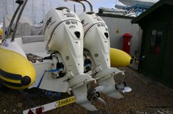 Boat Details – Ribs For Sale - Used Scorpion 9.75m RIB / RHIB with Twin Evinrude 250HP ETEC Engines