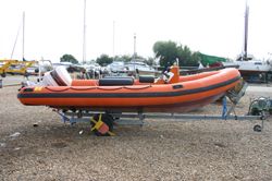 Boat Listing - Used Humber Destroyer 5.8m RIB / Speed Boat with Johnson 150HP Outboard Engine