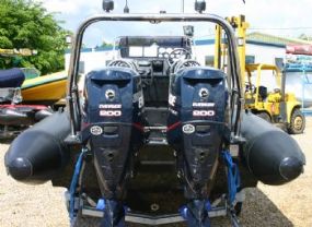 Boat Details – Ribs For Sale - Ballistic 7.8m Inflatable RIB with Twin Evinrude 200HP ETEC Engines