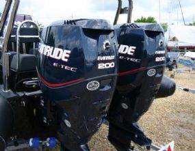 Boat Details – Ribs For Sale - Ballistic 7.8m Inflatable RIB with Twin Evinrude 200HP ETEC Engines