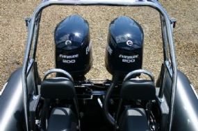 Boat Details – Ribs For Sale - Ballistic 7.8m Inflatable RIB with Twin Evinrude 200HP ETEC Engines