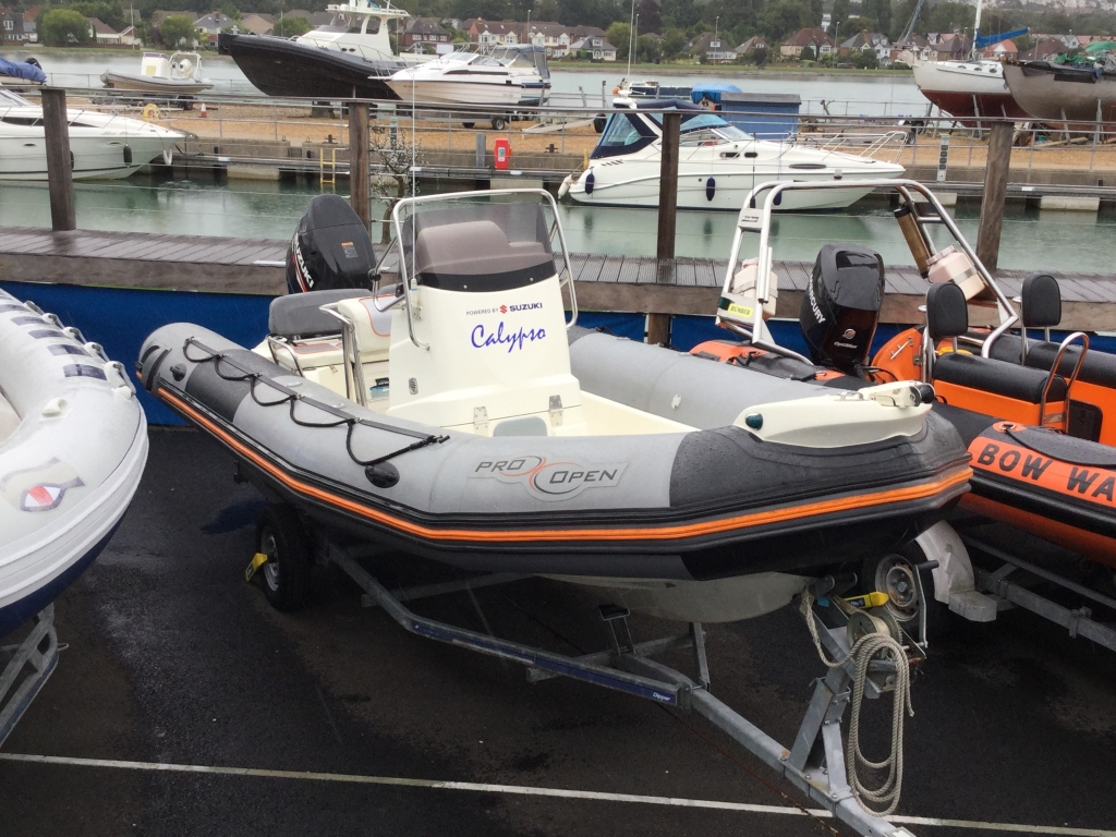 Stock - 1616 - Zodiac 650 Open Pro RIB with Suzuki DF150 engine and trailer - Main shot 1.jpg