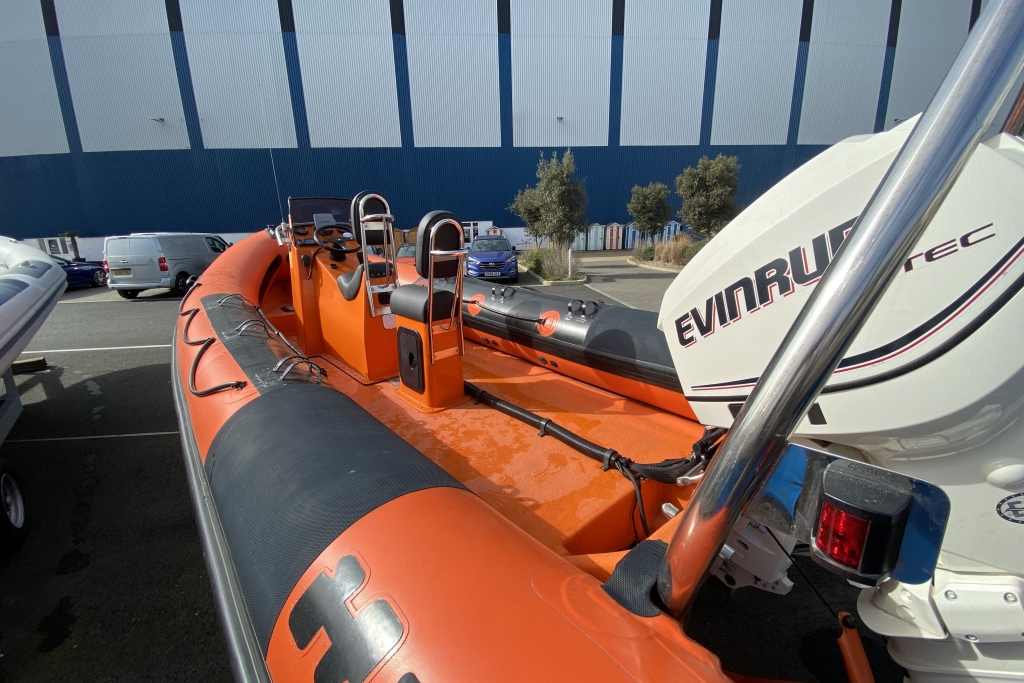 Boat Details – Ribs For Sale - 2009 (Comm. 2011). Humber RIB Destroyer 6m Evinrude ETEC 115 Branderup Single Axle Trailer.