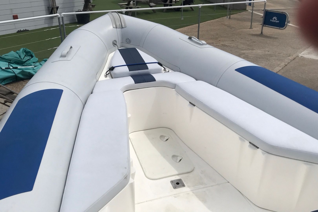 Boat Details – Ribs For Sale - 2004 Ballistic RIB 650 Sport Johnson 140hp engine