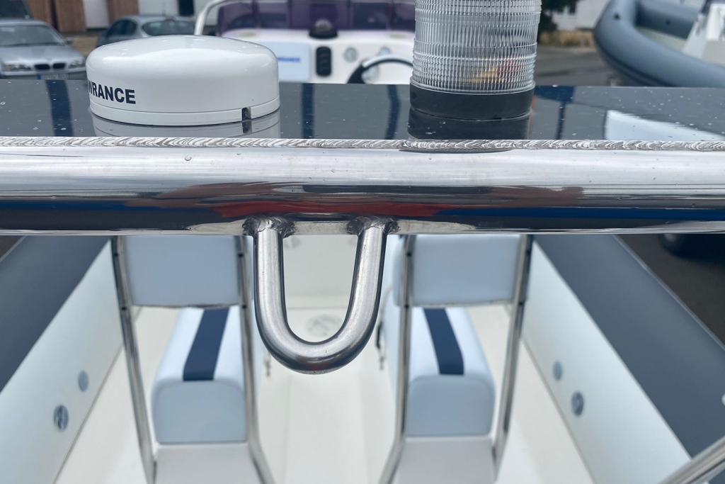 Boat Details – Ribs For Sale - 2005 Ballistic RIB 5.5 Evinrude ETEC 90 Roller Trailer