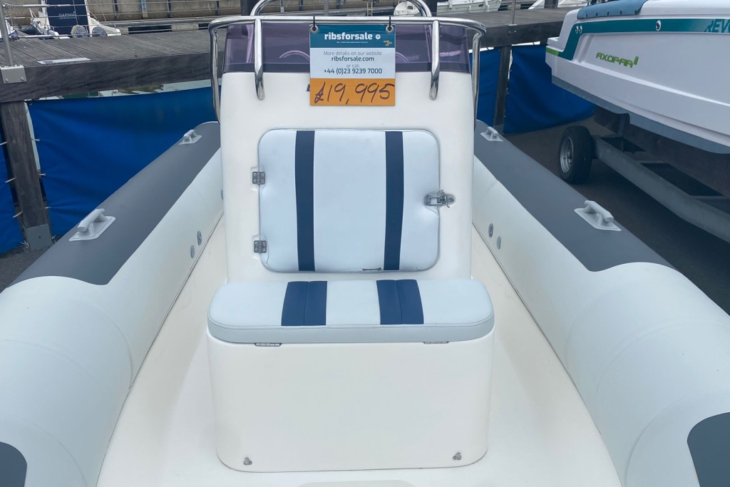 Boat Details – Ribs For Sale - 2005 Ballistic RIB 5.5 Evinrude ETEC 90 Roller Trailer