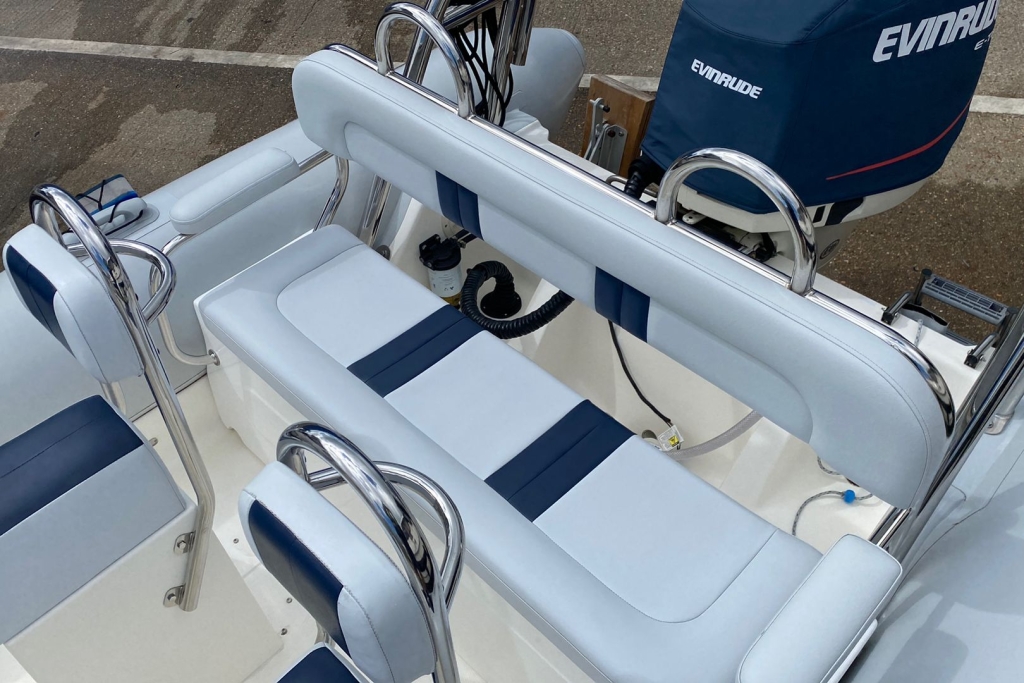 Boat Details – Ribs For Sale - 2006 Ballistic RIB 7.8 RIB Evinrude ETEC 250 V6 Twin axle roller trailer.