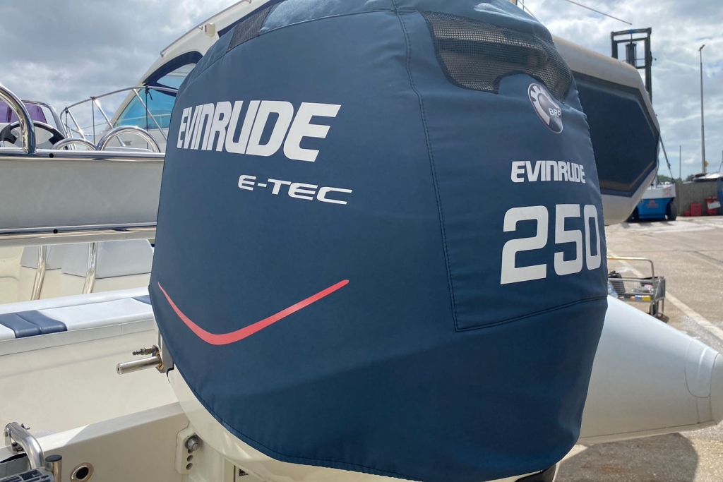 Boat Details – Ribs For Sale - 2006 Ballistic RIB 7.8 RIB Evinrude ETEC 250 V6 Twin axle roller trailer.