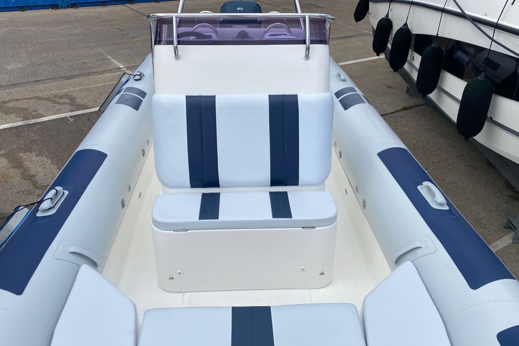 Boat Details – Ribs For Sale - 2006 Ballistic RIB 7.8 RIB Evinrude ETEC 250 V6 Twin axle roller trailer.