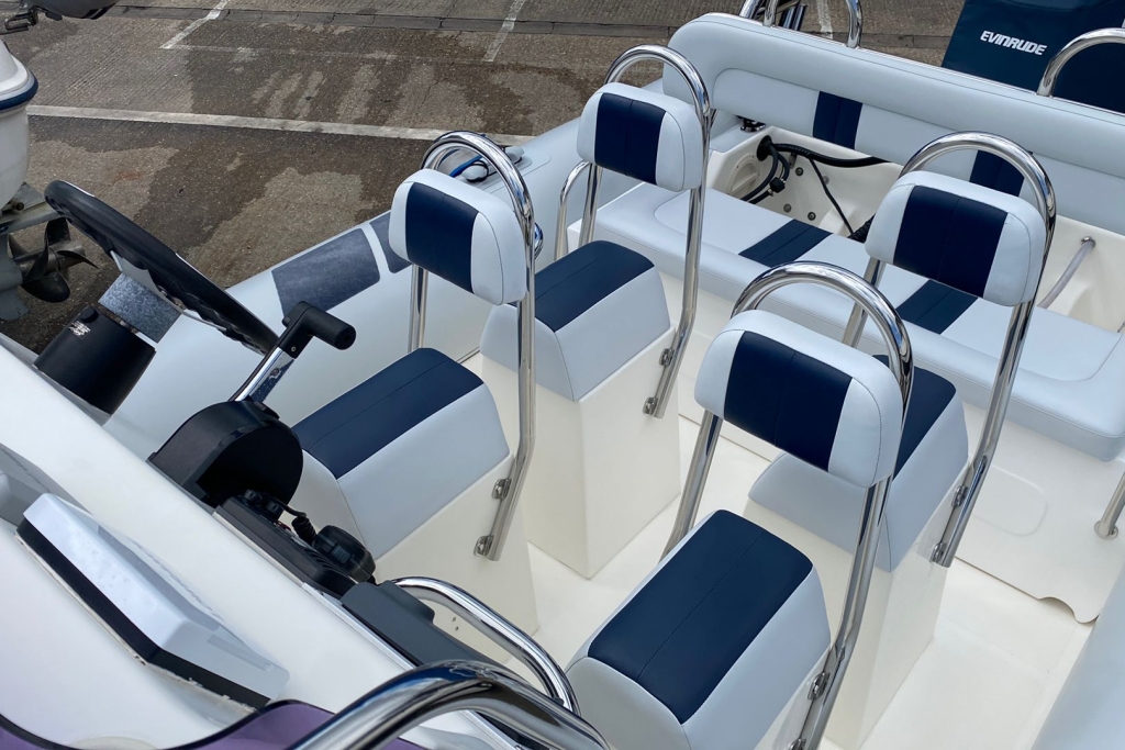 Boat Details – Ribs For Sale - 2006 Ballistic RIB 7.8 RIB Evinrude ETEC 250 V6 Twin axle roller trailer.