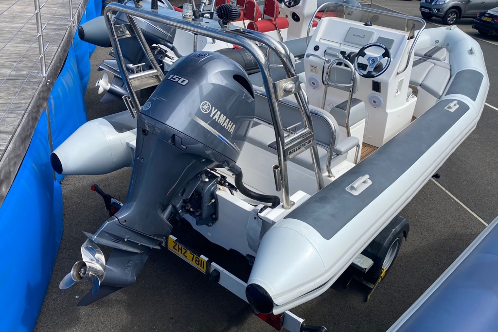 Boat Details – Ribs For Sale - 2018 Ballistic RIB 6.5 Sport RIB Yamaha F150GETX Extreme 1900kg Roller trailer.