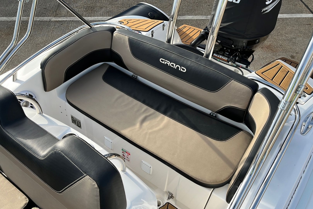 Boat Details – Ribs For Sale - 2020 Grand Goldenline 580 Suzuki BF150 With Roller Trailer