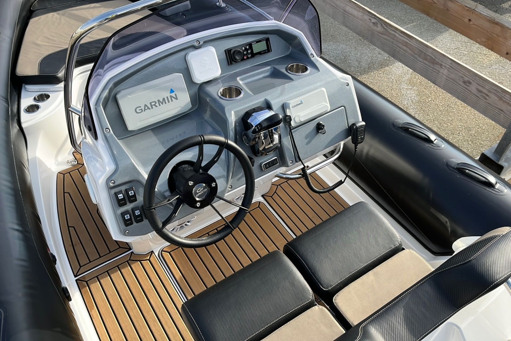 Boat Details – Ribs For Sale - 2020 Grand Goldenline 580 Suzuki BF150 With Roller Trailer