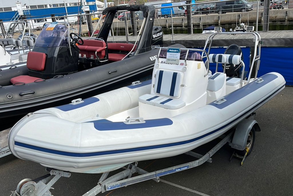 Boat Details – Ribs For Sale - 2009 Ballistic RIB 5.5 Evinrude ETEC 90 Indespension single axle trailer