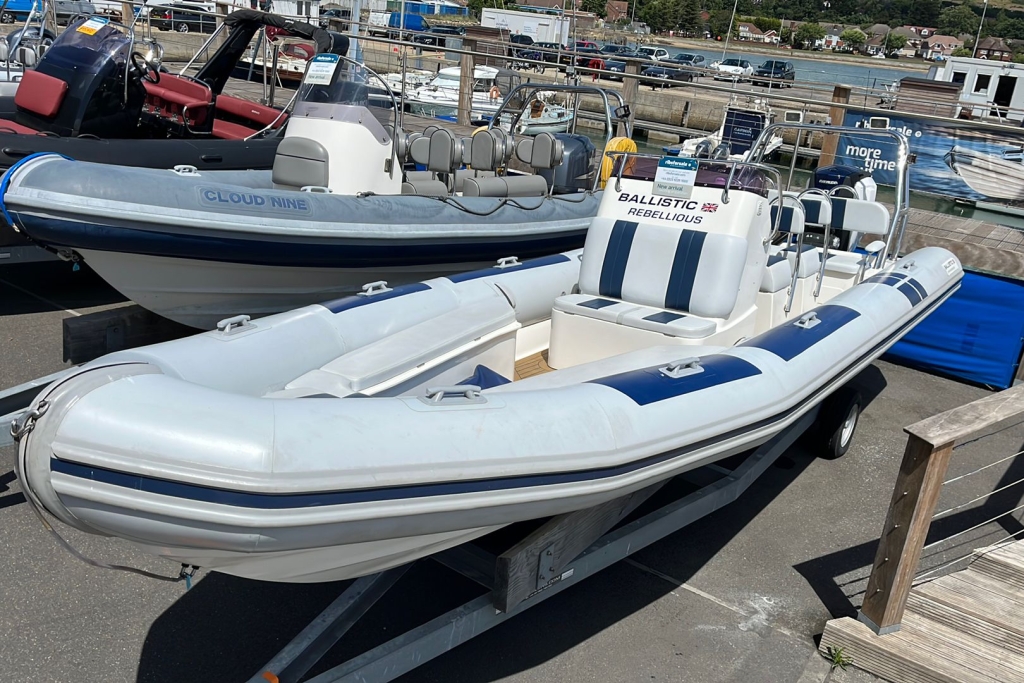 New & Second Hand RIBs & Engines for sale - 2008 Ballistic 7.8 RIB Evinrude ETEC Gen2 300 V6 (2016) Extreme Twin Axle Trailer