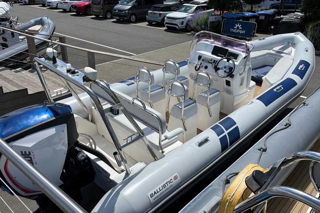 Boat Details – Ribs For Sale - 2008 Ballistic 7.8 RIB Evinrude ETEC Gen2 300 V6 (2016) Extreme Twin Axle Trailer