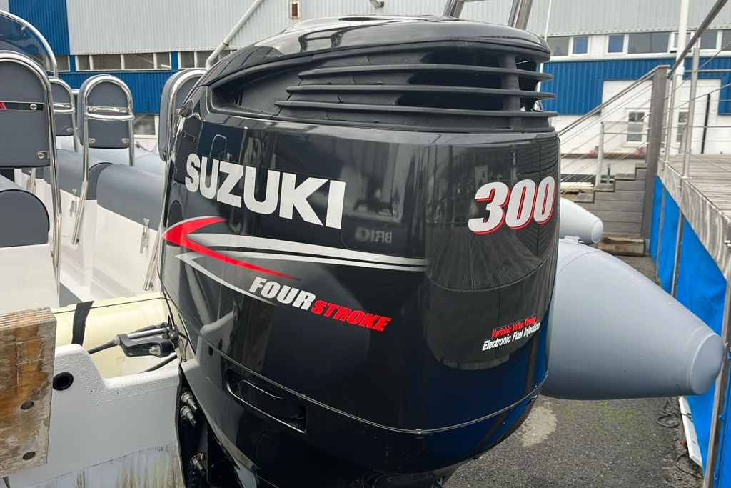 2010 Ribcraft RIB 7.8 Pro RIB Suzuki DF300 Twin axle roller trailer.