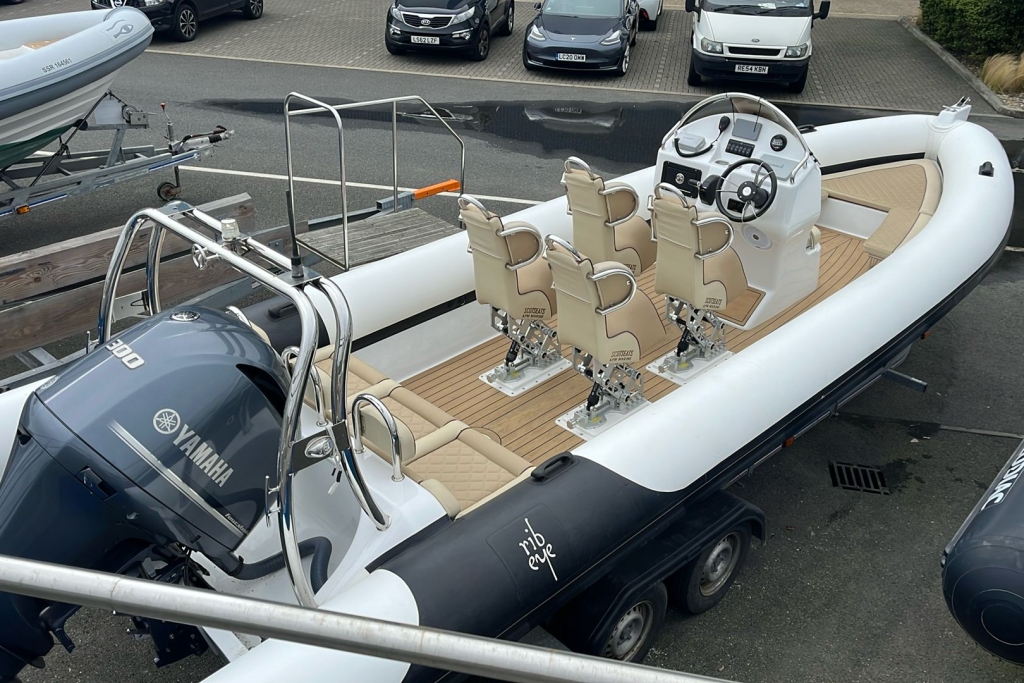 Boat Details – Ribs For Sale - 2017 Ribeye RIB S785 Yamaha F300BETX SBS R4 2600EL Twin Axle trailer.