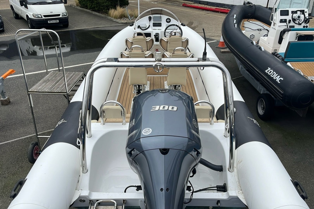Boat Details – Ribs For Sale - 2017 Ribeye RIB S785 Yamaha F300BETX SBS R4 2600EL Twin Axle trailer.