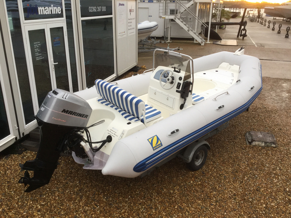 Used Zodiac Medline 1 4.8m RIB with Mariner 60HP Outboard & Trailer - Zodiac Medline 1 4.8m