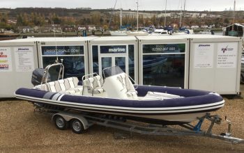 Used Cobra 7.5M RIB with Yamaha F250HP engine and trailer